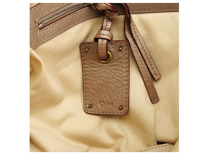 Chloé Borsa Tote Tracy in pelle metallizzata - vista 16
