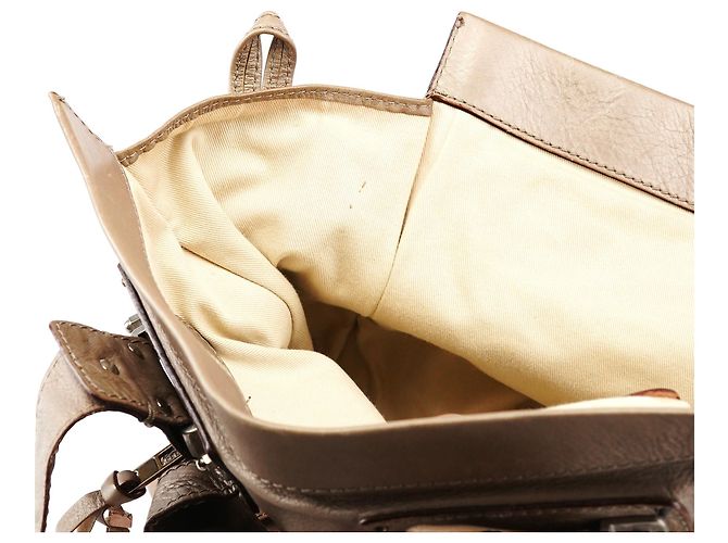 Chloé Borsa Tote Tracy in pelle metallizzata - vista 17