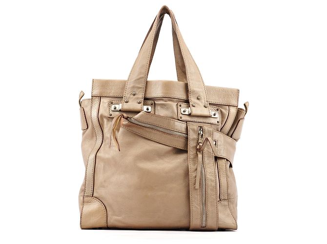 Chloé Borsa Tote Tracy in pelle metallizzata - vista 3