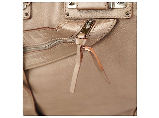 Chloé Borsa Tote Tracy in pelle metallizzata - vista 6