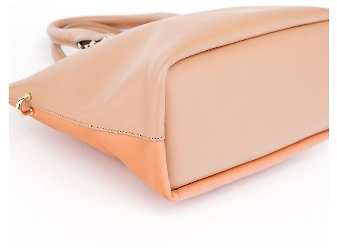 Chloé Borsa 2-Way Baily in pelle Coral Pink - vista 12