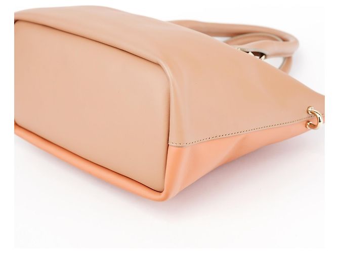 Chloé Borsa 2-Way Baily in pelle Coral Pink - vista 13