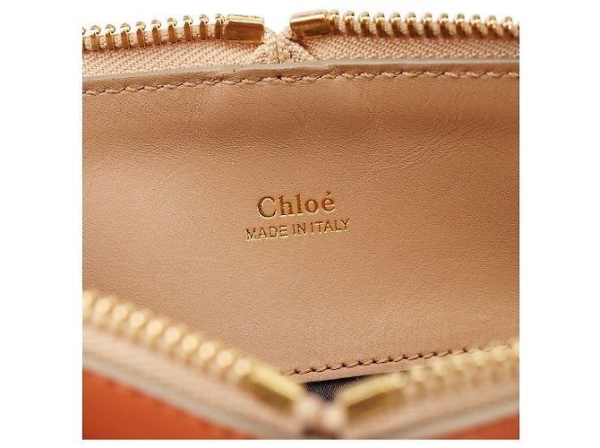 Chloé Borsa 2-Way Baily in pelle Coral Pink - vista 15