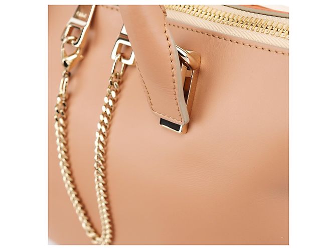 Chloé Borsa 2-Way Baily in pelle Coral Pink - vista 7