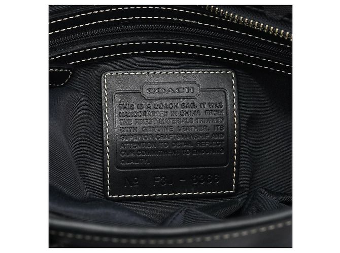 Coach Borsa Tote 6386 Black Signature Canvas - vista 15