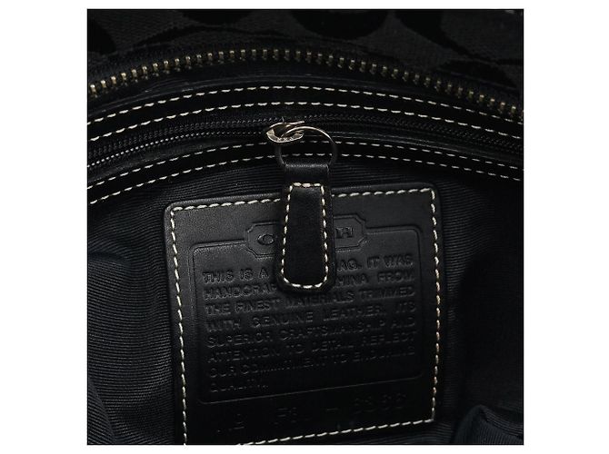 Coach Borsa Tote 6386 Black Signature Canvas - vista 16