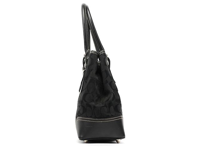 Coach Borsa Tote 6386 Black Signature Canvas - vista 2