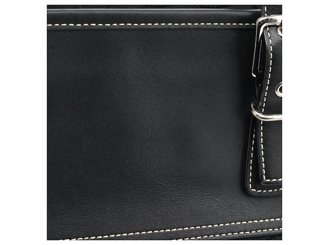 Coach Borsa Tote 6386 Black Signature Canvas - vista 8