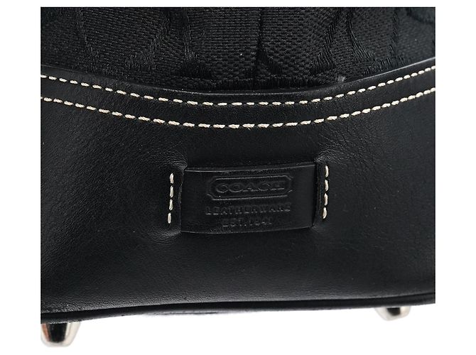 Coach Borsa Tote 6386 Black Signature Canvas - vista 9