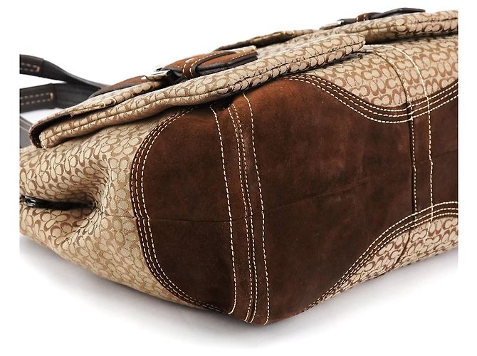 Coach 6427 Borsa Tote Soho Signature Beige Brown - vista 11