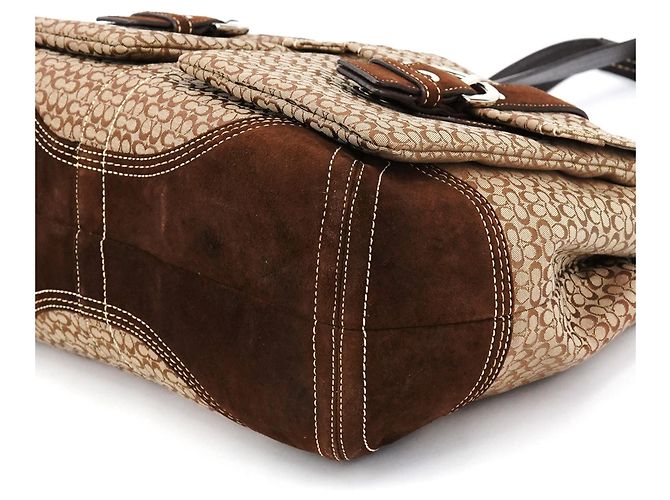 Coach 6427 Borsa Tote Soho Signature Beige Brown - vista 12