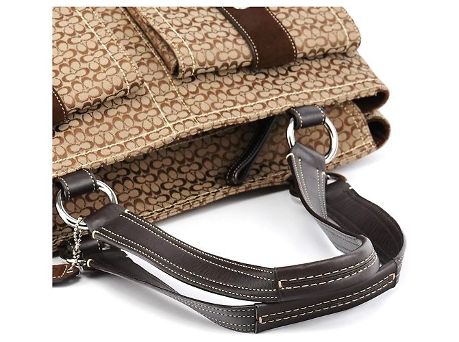 Coach 6427 Borsa Tote Soho Signature Beige Brown - vista 13