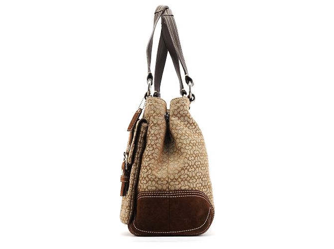 Coach 6427 Borsa Tote Soho Signature Beige Brown - vista 2