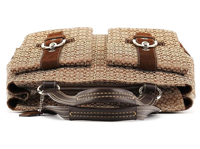 Coach 6427 Borsa Tote Soho Signature Beige Brown - vista 4