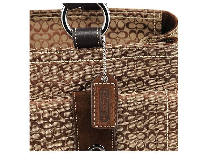 Coach 6427 Borsa Tote Soho Signature Beige Brown - vista 6