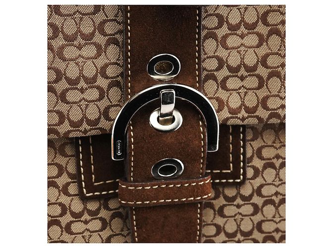 Coach 6427 Borsa Tote Soho Signature Beige Brown - vista 7