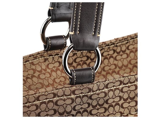 Coach 6427 Borsa Tote Soho Signature Beige Brown - vista 8