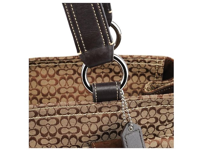 Coach 6427 Borsa Tote Soho Signature Beige Brown - vista 9