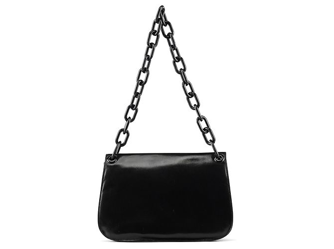 Prada Borsa a Spalla Swing Madras Nera 1996 - vista 3