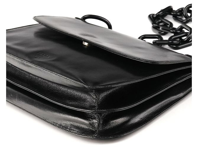 Prada Borsa a Spalla Swing Madras Nera 1996 - vista 9