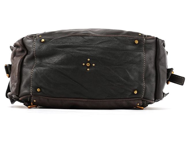 Chloé Borsa Paddington in pelle marrone scuro - vista 5