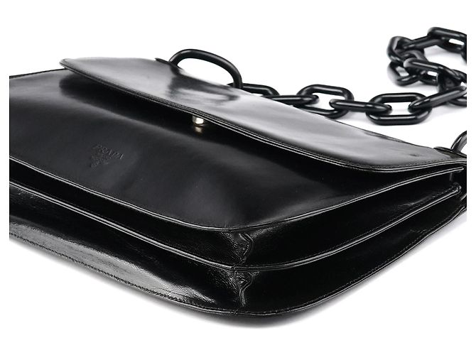 Prada Borsa a tracolla Swing 1996 in Vitello nero - vista 10