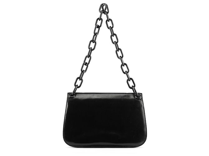 Prada Borsa a tracolla Swing 1996 in Vitello nero - vista 3