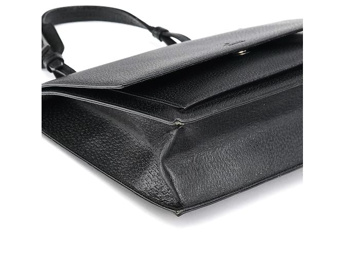 Gucci 000 0832 Borsa a mano in pelle nera - vista 10