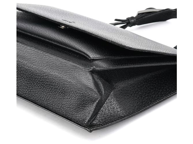 Gucci 000 0832 Borsa a mano in pelle nera - vista 11