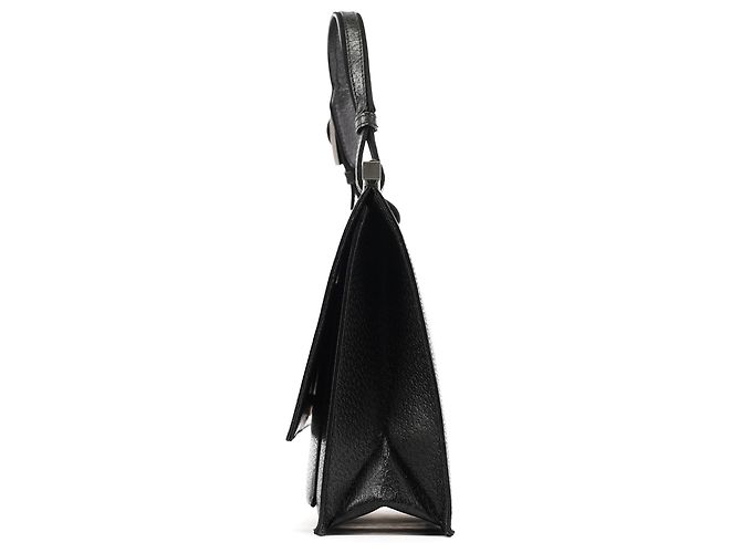 Gucci 000 0832 Borsa a mano in pelle nera - vista 2