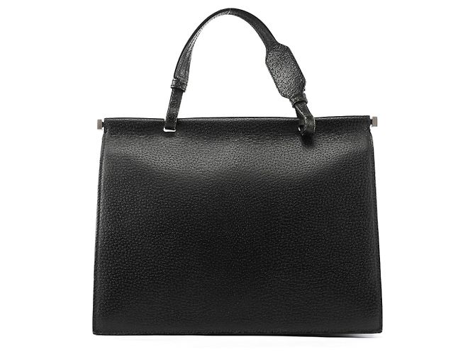 Gucci 000 0832 Borsa a mano in pelle nera - vista 3