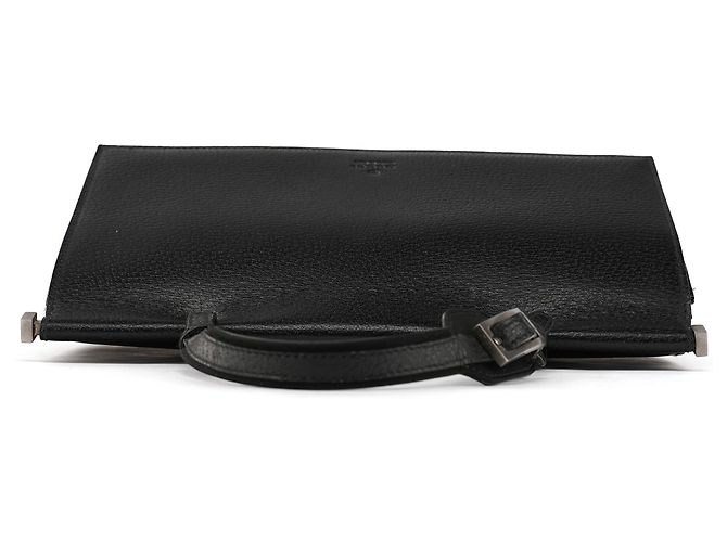 Gucci 000 0832 Borsa a mano in pelle nera - vista 4
