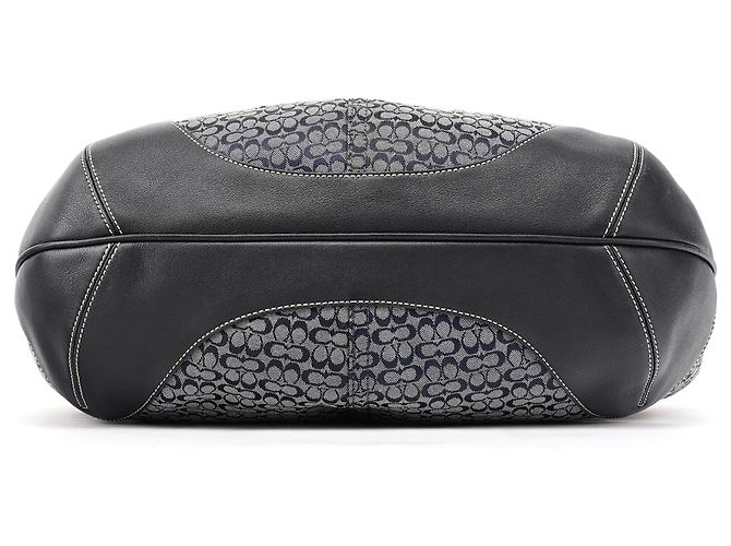 Coach Borsa a tracolla Hobo Signature 6618 Grey Black - vista 5