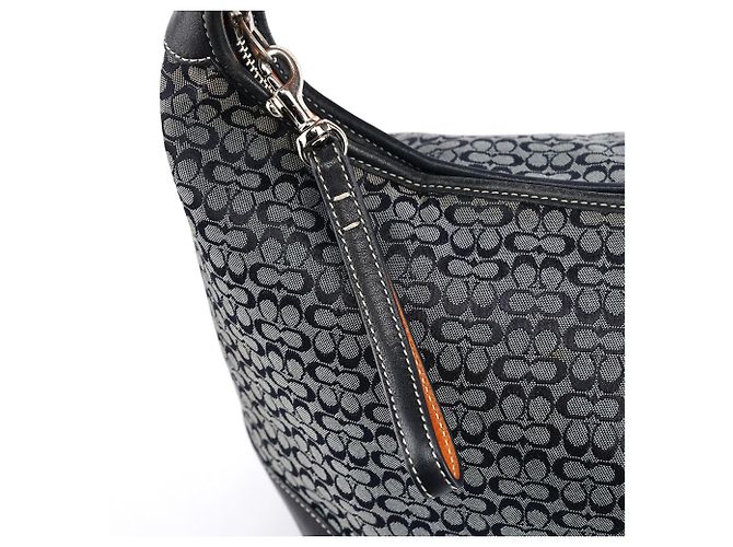 Coach Borsa a tracolla Hobo Signature 6618 Grey Black - vista 6