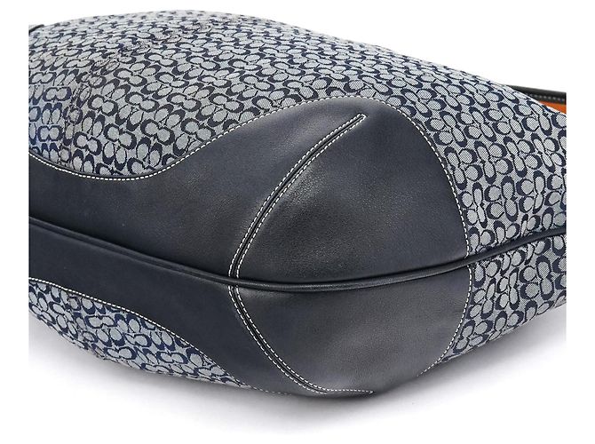 Coach Borsa a tracolla Hobo Signature 6618 Grey Black - vista 8