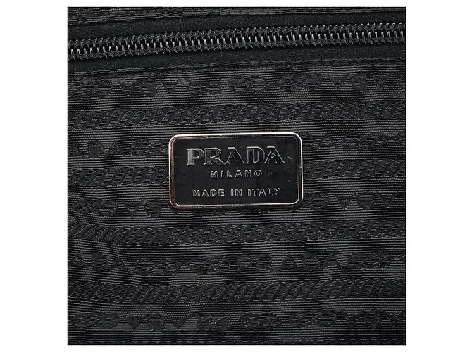 Prada Borsa Tote Keylock 1999 in tela antracite - vista 12