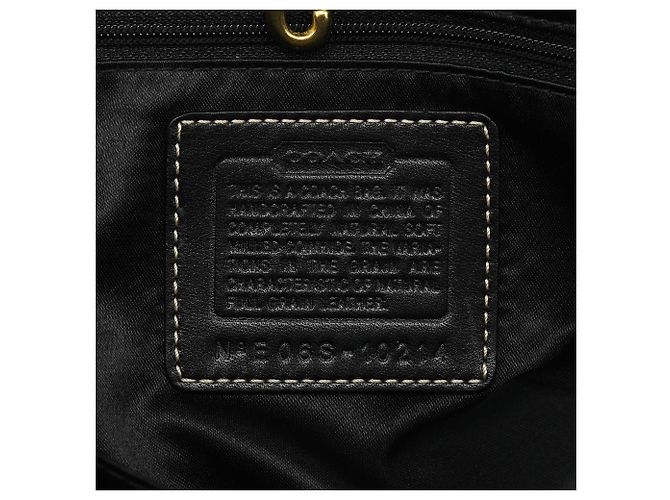 Coach 10214 Borsa tote Hamptons in pelle nera - vista 10