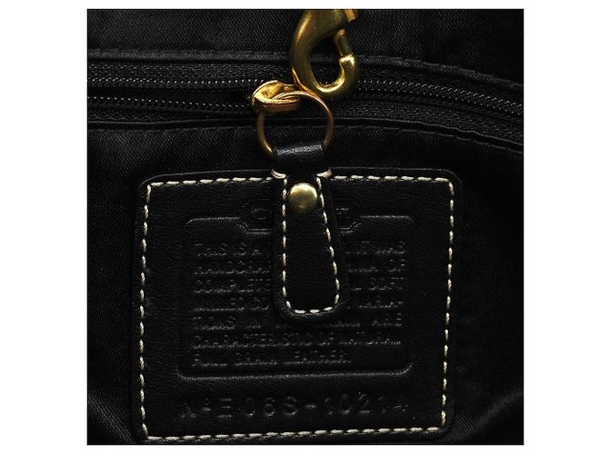 Coach 10214 Borsa tote Hamptons in pelle nera - vista 11