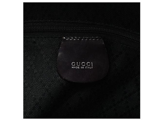 Bamboo Gucci Saco Tote 2-Way em nylon acolchoado castanho com bambu - vista 15