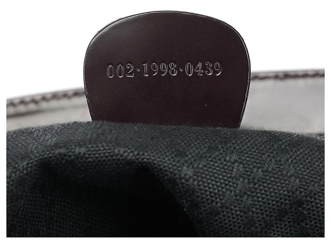 Bamboo Gucci Saco Tote 2-Way em nylon acolchoado castanho com bambu - vista 17