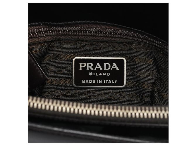 Prada Borsa Tote Sport B6012 Dark Brown Spazzolato - vista 11