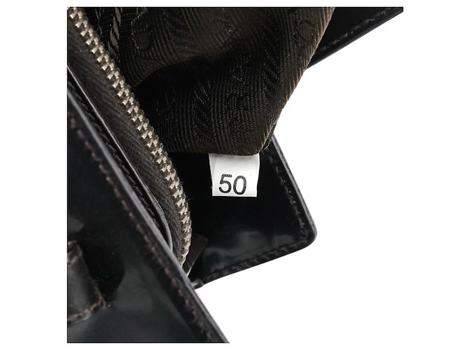 Prada Borsa Tote Sport B6012 Dark Brown Spazzolato - vista 13