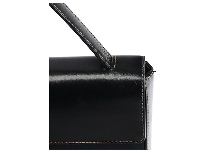 Prada Borsa con manico Tessuto Vitello nera - vista 11