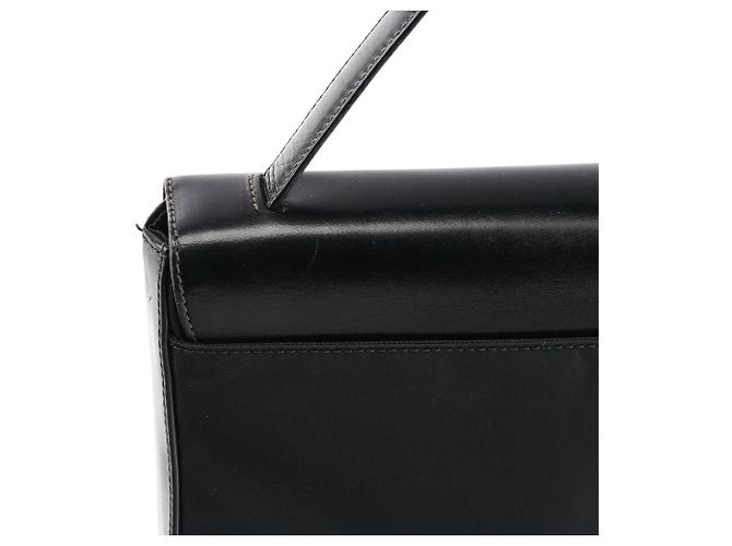 Prada Borsa con manico Tessuto Vitello nera - vista 13