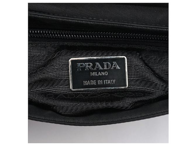 Prada Borsa con manico Tessuto Vitello nera - vista 14