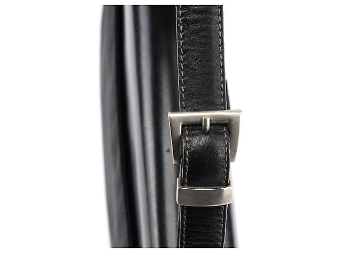 Prada Borsa con manico Tessuto Vitello nera - vista 7
