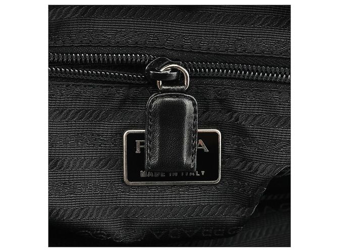Prada Borsa Tote 1995 in nylon Tessuto Nappa nera - vista 14
