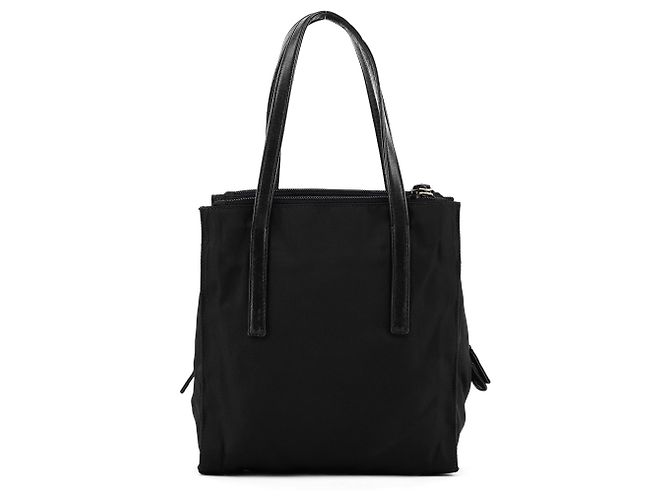 Prada Borsa Tote 1995 in nylon Tessuto Nappa nera - vista 3