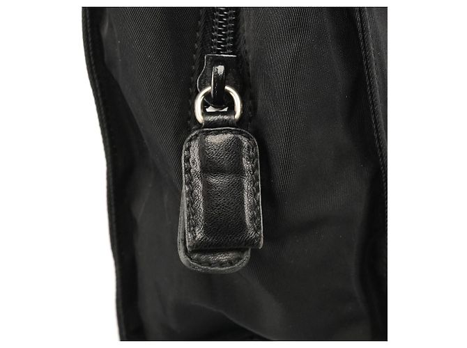 Prada Borsa Tote 1995 in nylon Tessuto Nappa nera - vista 7