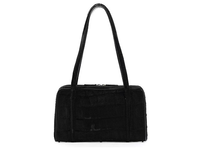 Gucci 000 2058 Borsa Tote in pelle di vitello nera effetto coccodrillo - vista 3